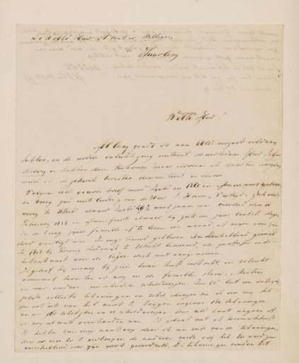 Letter to Adriaan van der Willigen