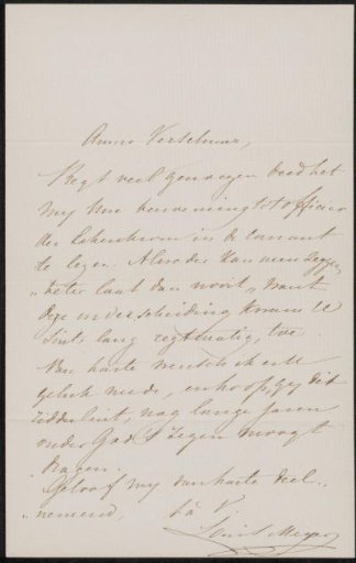 Letter to Wouter Verschuur