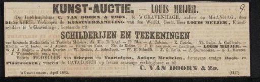 Newspaper clipping concerning Louis Meijer