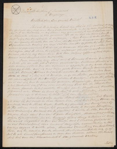Letter to Christiaan Immerzeel