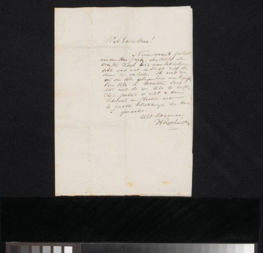 Letter to an anonymous recipient