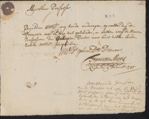 Letter to Siwert Haverkamp