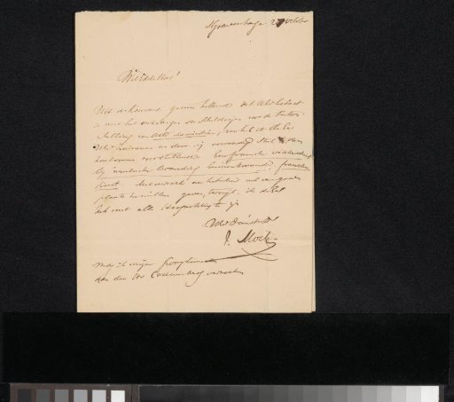 Letter to Christiaan Julius Lodewijk Portman