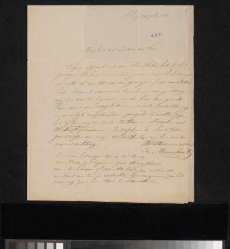 Letter to an unknown person
