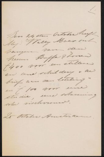 Receipt for Frans Buffa and Sons