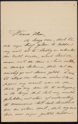 Letter to August Allebé
