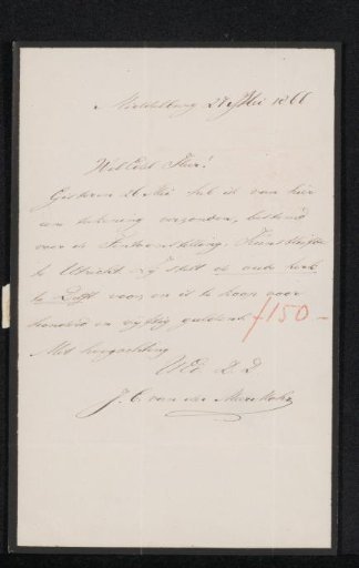 Letter to Pieter Verloren van Themaat