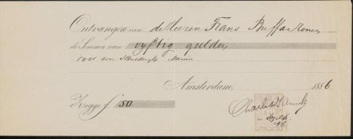 Receipt for Charles Samuel