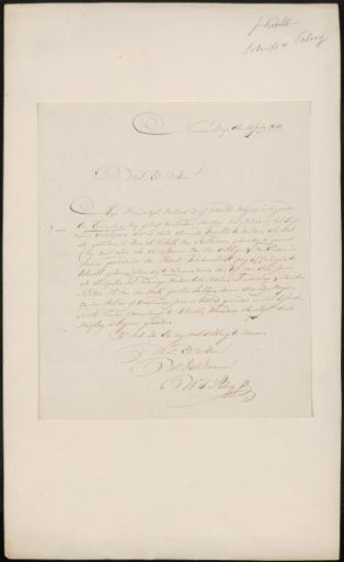 Letter to Johannes Immerzeel
