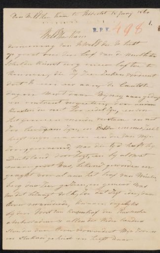 Letter to Christiaan Kramm