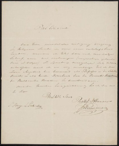 Letter to Adriaan van der Willigen