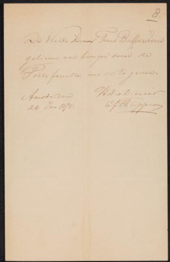 Letter to Frans Buffa en Zonen