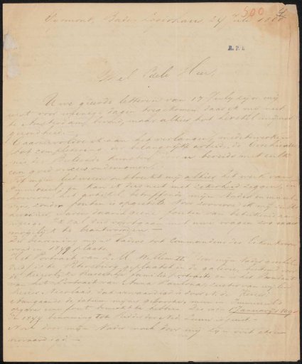 Letter to Christiaan Kramm