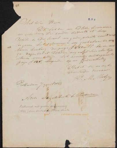 Letter to the Committee of the Exhibition of Living Masters in The Hague