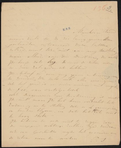 Letter to Christiaan Kramm