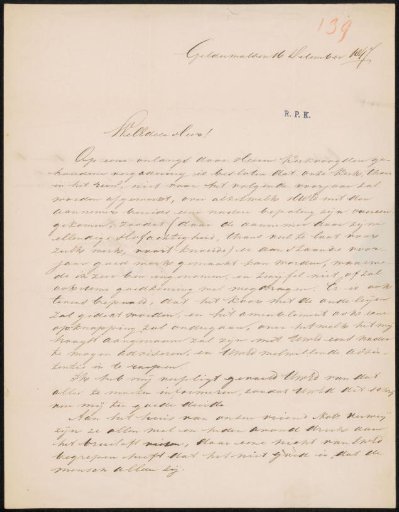 Letter to Christiaan Kramm