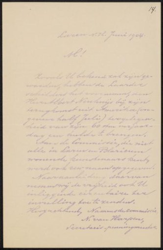 Letter to an anonymous recipient