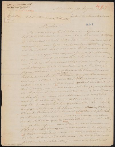 Letter to the Brothers Diederichs