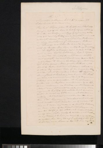 Letter to Christiaan Immerzeel