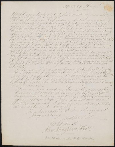 Letter to Johannes Immerzeel and Simon van den Berg
