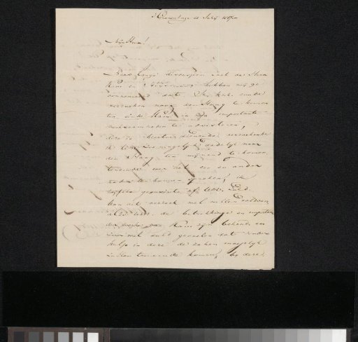 Letter to an unknown recipient