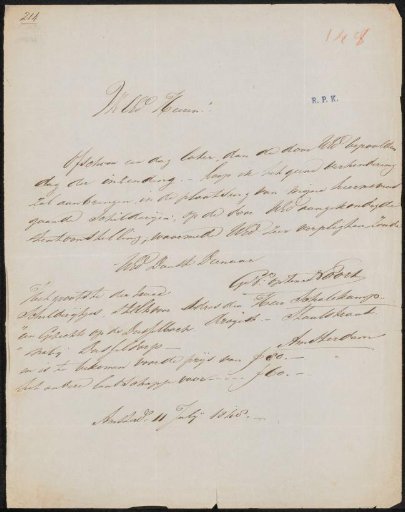 Letter to an anonymous recipient