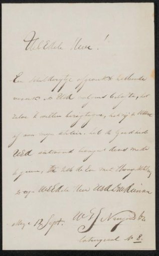 Letter to Adrianus David Schinkel