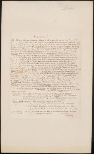 Letter to Christiaan Immerzeel