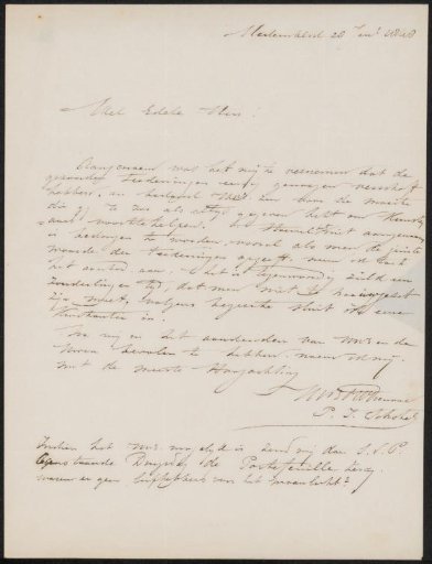 Letter to A.B. Verpoorten