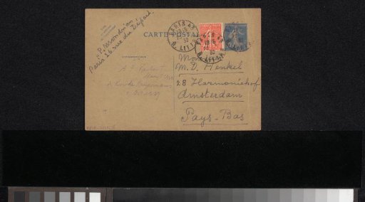 Postcard to Max Dittmar Henkel