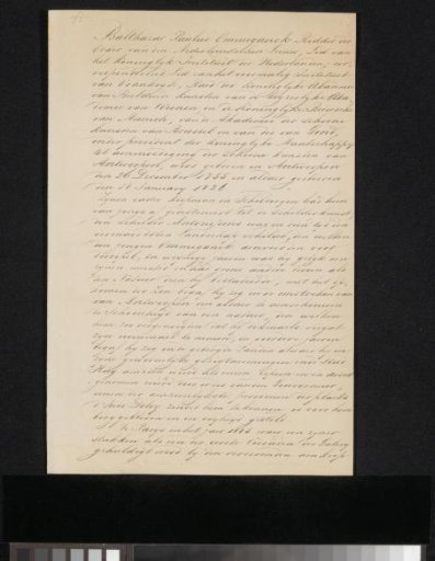 Document concerning Balthasar Paul Ommeganck