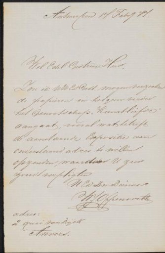 Letter to an anonymous recipient