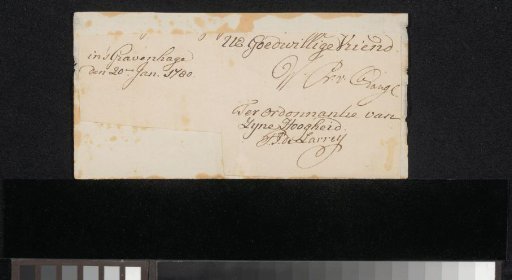 Letter to an anonymous recipient