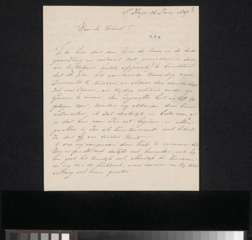 Letter to an unknown recipient
