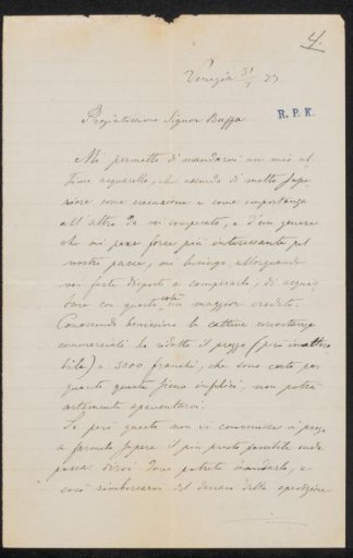 Letter to Frans Buffa en Zonen