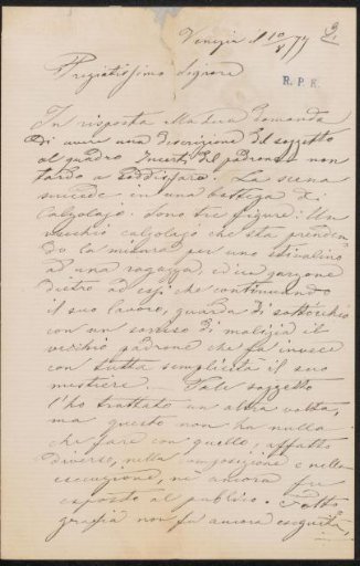 Letter to Frans Buffa