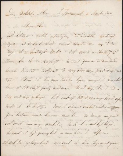 Letter to Johannes Immerzeel