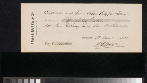 Receipt for an unknown recipient