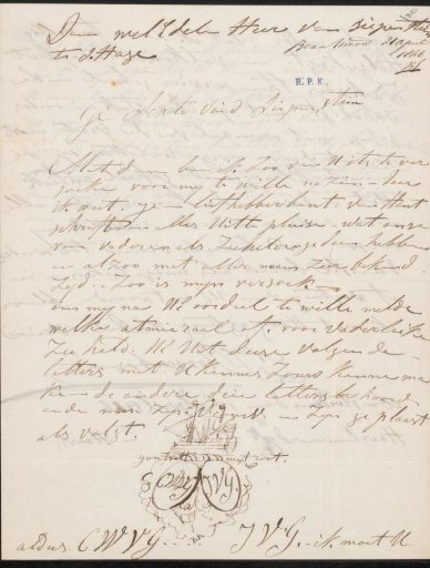 Letter to Jan Willem van Sypesteyn