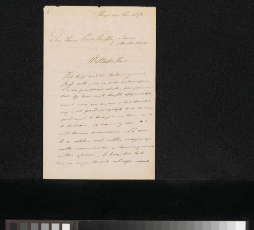 Letter to Frans Buffa and Sons