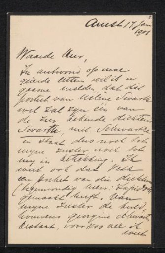 Letter to anonymous