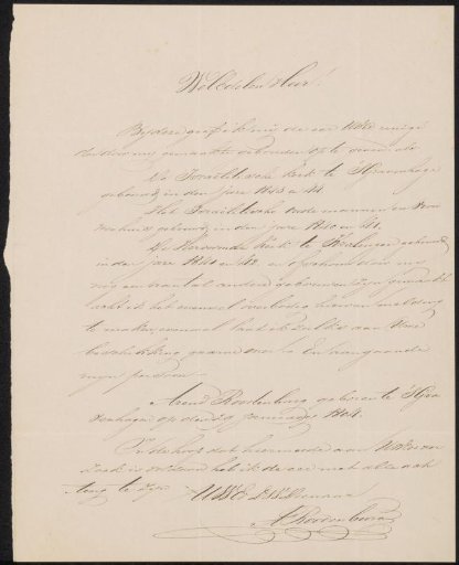 Letter to an anonymous recipient