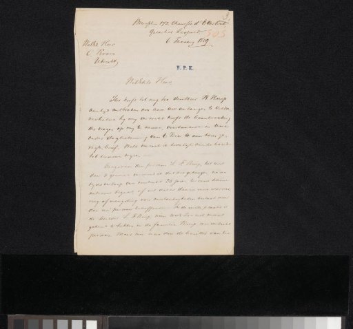 Letter to Christiaan Kramm