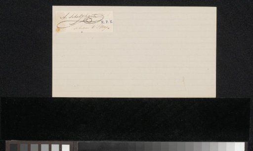 Signature of Andreas Schelfhout