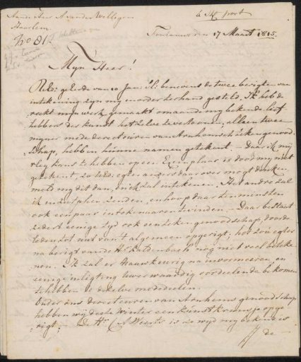 Letters to Adriaan van der Willigen