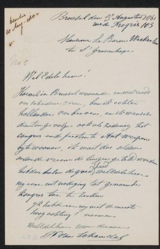 Letter to Wilhelm Carl Albert Weckherlin
