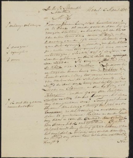 Letter to Izaak Schmidt