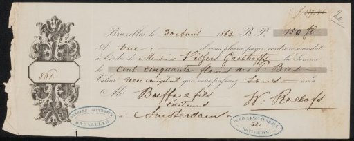 Receipt for Willem Roelofs (I)