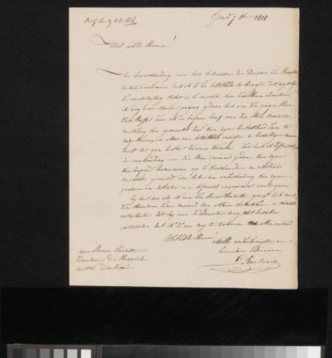 Letter to the Chairman and Director of the Drawing Academy in The Hague