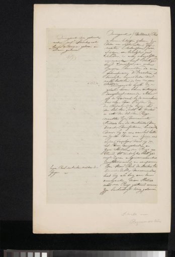 Manuscript concerning Balthasar Paul Ommeganck